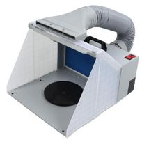 Portable Airbrush Spray Booth with LED Light for Painting Cake Craft Nails T Shirts