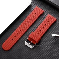 Premium Rubber Watch Band for Seiko Soft Universal 20mm 22mm Silicone Strap Replacement for Water Ghost Waterproof Watchbands 20mm gray