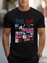 70s Rock Band The Jam Album 'Retro Sound Affects' T-shirt - The Entertainment Short Sleeved Shirt - Men's Summer Cotton Graph... S įvairiaspalvis