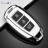 Minkštas TPU automobilio nuotolinio valdymo pultelio dėklas Korpusas Raktų pakabukas Hyundai Ix35 I30 Kona Solaris Encino Azera Grandeur Accent Fe Tm Santa Palisade
