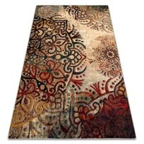 Vilnonis kilimas POLONIA Boho rozetė raudona, 300x400 cm