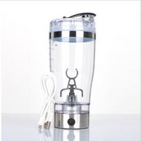 600ml Electric Protein Shake Stirrer USB Shake Bottle Milk Coffee Blender Kettle Sports And Fitness Charging Electric Shaker Cup 600ml white
