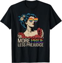 Cool More Pride Less Prejudice Pride Month LGBTQ Unisex T-Shirt L