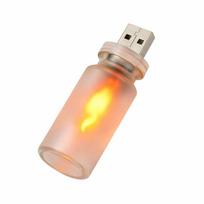 LED liepsnos šviestuvas, USB, 1 vnt.