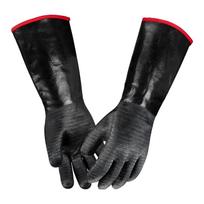 14/18 Inches Thick Neoprene Coating Gloves for Barbecue, Gardening, Industrial, High Temperature Heat Resistance Cooking BBQ