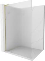 Mexen Kioto L dušo sienelė Walk-in 100 x 200 cm, dryžuota, aukso šlifuota - 800-100-103-55-09