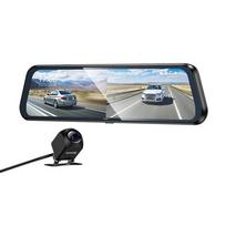 Priekinis automobilio vaizdo registratorius su 9,66" ekranu 1080p/30fps + galinė kamera 720p/30fps Hoco DV16 juodas