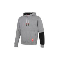 Nike Kyrie Sports Running Training Spliced Fleece Hoodie Men Hoodie Carbon-Grey CK6746-091 XXXL gray