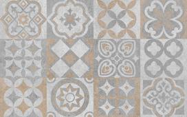 Dekoratyvinė plytelė, keraminė Golden Tile STARK PUNCH, 25 cm x 40 cm, pilka sp.