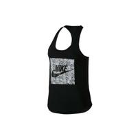 Nike Letter Logo Print Round Neck Vest Women tops Black 685517-010 XL