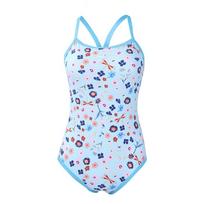 Mizuno Professional Competitive Training Triangle One-Piece Swimsuit Women swimsuits Blue N2CAB304 S