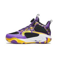 Anta Kids Wind Tunnel 2 Comfortable Durable Breathable Mid-Top Basketball Shoes Kids Basketball Shoes Purple Black A312341115-4 38