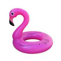 Plaukimo ratas pripučiamas flamingas, 90x35 cm, rožinis