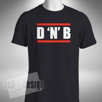 Drum N Bass T-Shirt DNB Jungle Clubbing Rave Dj Mc Run DMC Style S
