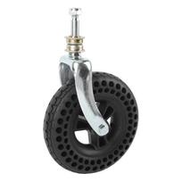 7 Inch Caster TPE Rubber Beehive Non Slip Solid Wheel Replacement for Cart Trolley Vehicles 75kg Load Capacity