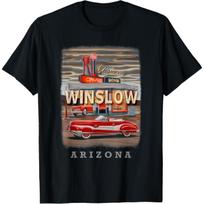 Winslow Arizona AZ Highway Revival SD924 T-Shirt S juoda