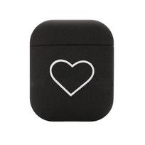 Cute Heart Couples Case Love Heart Earphone Case Cute Design Cute Design  FOR Airpods 1 juoda