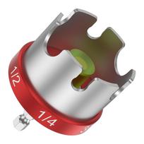 Hex Shank Nut Zipper Drill Attachment for 1/4  3/8  and 1/2  Threaded Rods Metal Nut Driver Extractor socket wrench tool raudona