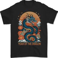 Year of the Dragon Chinese New Year Mens T-Shirt 100% Cotton 4XL