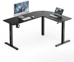 Kompiuterinių žaidimų stalas SENSE7 Rong, 154x117 cm, 74 cm, juodas