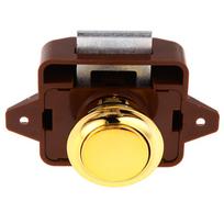 Push Button Latch Zinc Alloy Keyless Cupboard Locks Camper Car Push Lock for RV Camper auksinė