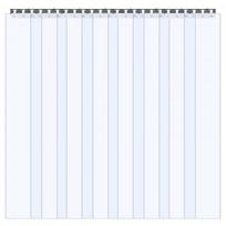 Juostinė užuolaida, PVC durų užuolaida, 122x244 cm, skaidri, plastikas