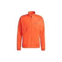 Adidas Mt Wind Jacket With Solid Color Logo Zip Collar Men Jackets Semi-Solar-Orange HM4027 L
