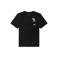 Vans Logo Print American Vintage Pocket Crew Neck Short Sleeve T-Shirt Unisex Tops Black VN0A5H5IBLK M black