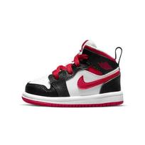 Air Jordan 1 Mid TD White Very Berry Baby Sneakers Black 640735-016 22 white
