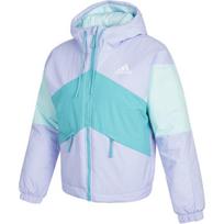 Adidas W BTS HD Jacket Comfortable Skin-Friendly Long Sleeve Cotton Coat Women Jacket Light-Violet Mint-Green GQ2512 S