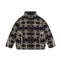 Li Ning CF Su Series Dream Chasing Theme Full Print Stand Collar Down Jacket Unisex Jacket Black AYMS396-4 S