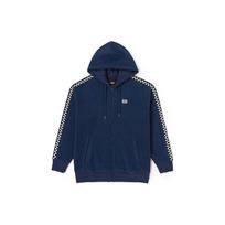 Vans Plaid Color Block Zip Up Hoodie Men hoodies Dark-Blue VN000FCSLKZ S