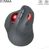 JOMAA Vertikalus rutulinis pelė Įkraunamas 2.4G USB Belaidis Bluetooth Ergonominis pelė nešiojamam kompiuteriui Planšetiniam kompiuteriui PC Android juoda