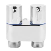 1 In 2 Out Angle Valve G1 2 Male Thread Double Control Metal Angle Valve for Bathroom Toilet Bidet Balcony Type 1