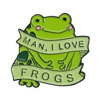 Cute Green Frogs Enamel Pin Lovely Lapel Badge Fashion Badges Jewelry Accessories Gift Coat Jeans Shirt Bag Decorations 1