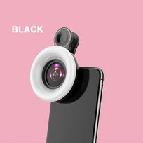 15X Macro Lens Mobile Phone HD Camera Lens with LED Ring Flash Light Smartphone Selfie Live Lamp Fill Light juoda