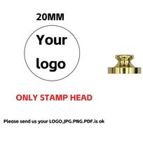 Customized Logo Retro Wedding Sealing Wax Stamp Personalized Invitation Wax Stamp Ancient Seal 20mm diameter stamp head