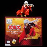 Inuyasha Sesshoumaru Sitting Pressing Action Model Figure Kit With Chassis Desktop Ornament Decoration Trendy Plaything For Gift With BOX