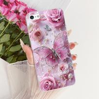 For iPhone 5 5s SE (2016) 4 4s Cute Flower Butterfly Cat Painted Case For iPhone5 iPhone4 Soft Silicone TPU Phone Cases iPhone 5 5s SE(2016)
