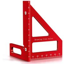 Rafford 4  3D Multi-Angle Measuring Ruler, Aluminum Alloy 45°/90° Square Layout Tool for Woodworking Marking & Miter Cuts