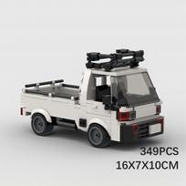 MOC City Racing Pickup Truck ACTY Van Bricks Championed Building Blocks Vehicle Bricks Educational Toys Modular Technology PDF Manual