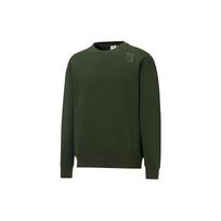 Puma x Maison Kitsune Casual Sport Breathable Knit Round Neck Sweatshirt Unisex Tops Green 532324-94 XXS