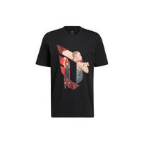 Adidas Dame Basketball Cartoon Sports Crew Neck Breathable Short Sleeve T-Shirt Men Tops Black HS4322 M beige