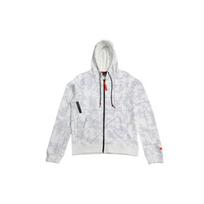 Nike LeBron Basketball Fleece-Lined Plaid Hooded Zip Jacket Men Outerwear White AT3914-121 S white