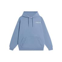 Li Ning Vital Series SS22 Logo Embroidered Cotton Hooded Long Sleeve Sweatshirt Unisex Sweatshirt Blue AWDSC97-4 M