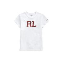 Polo Ralph Lauren SS23 Letter Pattern Crew Neck Short Sleeve T-Shirt Men Tops White 211886930-001 M