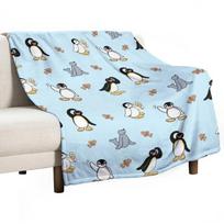 Noot pingu ir draugai Mesti antklodė Minkšta Pliušinė Kietas Raštas Miela Antklodė Kietas Vasarinė Antklodė 40x50in