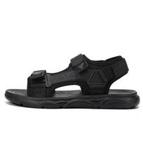 Men's Summer Outdoor Sandals Fashion Teenagers Beach Shoes Anti-slip Wear-resistant Sports shoes 38 juoda