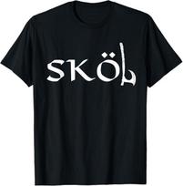 Skol Vikings Axe Heritage Chant Warrior Nordic Drinking T-Shirt Unisex T-Shirt L