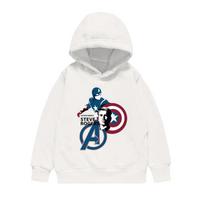 Captain America Black Widow Cartoon Anime Periphery Children's Hoodie New Style Spring and Autumn Boys and Girls Hoodies 100 smėlis